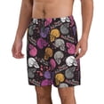 thumbnail image 2 of KLL Halloween Skeleton Men's Casual Summer Beach Shorts Hawaiian Shorts with Pockets-XX-Large, 2 of 5