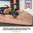 thumbnail image 4 of Big Barker Pillow Top Dog Bed for Large and Extra Large Breed Dogs (Headrest Edition), 7", Orthopedic, 4 of 8