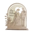 thumbnail image 3 of Centro de mesa de madera, decoración de mesa para el día de Valentín, obra de , bandeja decorativa escalonada, decoración para compromiso Estilo B, 3 of 7