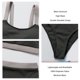 thumbnail image 5 of Traje de baño gris con abertura elástica para aventuras en piscinas y aguas termales, conjunto de bikini de cintura alta talla S, 5 of 6
