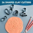thumbnail image 4 of 1 Set Polymer Clay Cutters Clay Earring Cutters Polymer Clay Jewelry Making Tool, 4 of 9