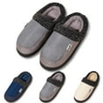 thumbnail image 2 of Daznico Men's Plush Slippers Non- Indoor House Shoes Closed-Toe Soft Warm Cozy Comfortable Flat Sole for Winter Home,Color:Grey,Sizeï¼12, 2 of 9