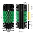 thumbnail image 3 of Livestock Scratch Brush With 4 Screws Cattle And Horse Grooming Brush Used For Relieving In Horses Goats Cows Sheep And Pigs Livestock Supplies Black And Green For Big Dogs Accessories For Dogs Bowl, 3 of 3