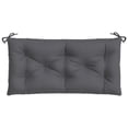 thumbnail image 2 of Claire Outdoor Cushion for Bench Set of 2, Dark Gray Fabric, 39 Inch, 2 of 9