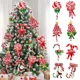 thumbnail image 2 of 1 pieza de adorno para árbol de Navidad, arcilla suave, bastón de caramelo rojo y blanco, Papá Noel, alce, piruleta, colgante, regalo familiar de Año Nuevo, Navidad 2023, 2 of 5