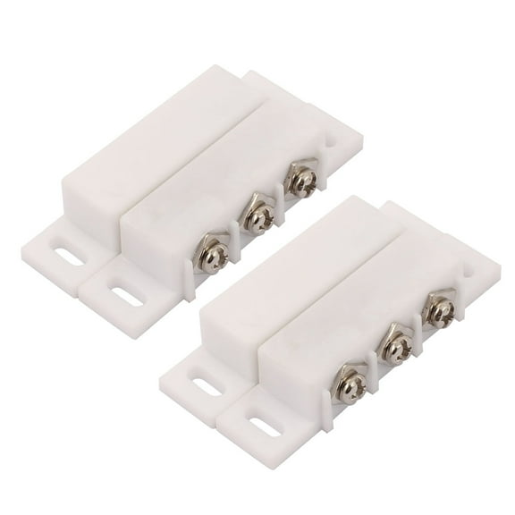 Unique Bargains2Sets Magnetic Reed Switch Normally Open Closed NC NO Door Alarm Window Security