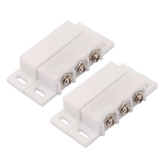 Unique Bargains 2Sets Magnetic Reed Switch Normally Open Closed NC NO Door Alarm Window Security