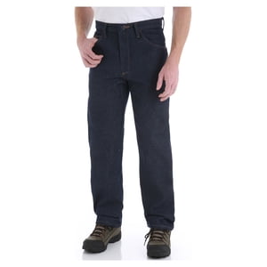 Rustler Men's Regular Fit Bootcut Jeans, Dark Wash