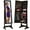 Espresso, variant on Best Choice Products Jewelry Armoire Cabinet, Full Length Mirror w/ Velvet Storage Interior, Lock - White