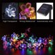 thumbnail image 4 of Dinheiro - Guirnalda de luces solares con forma de flores, varios LED para vallas de jardín, patio, césped, decoración de fiestas, 4 of 5