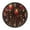 Red Candles, variant on Voice Activated Clock with Glow Light 12 Inch Large Silent Wall Clock Battery Operated for Home Decor Abstract Nebula
