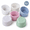 Transparent Silver Flash Series, variant on Silicone Cup Sleeve Set 6-Pack, Heat Resistant Drink Holder Covers, Non-Slip Silicone Cup Base Protectors, Fits 2.95 in Bottom Cups, Reusable Cup Grip Sleeves for Kitchen & Travel, Multi-Color Set