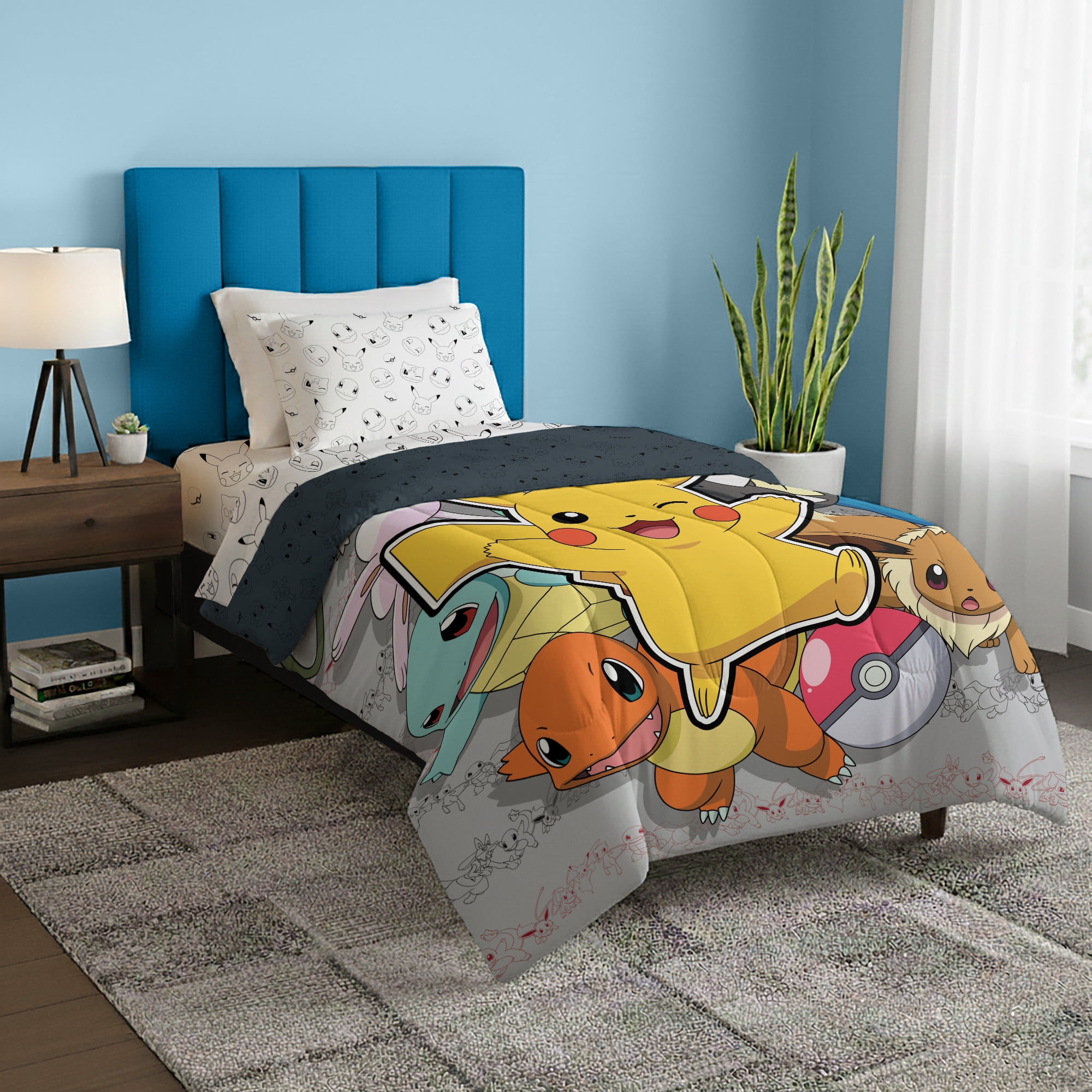 Jay Franco Teenage Mutant Ninja Turtles Full Bed Set, Green Bricks