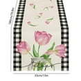 thumbnail image 3 of Cinvoph Christmas Table Runner Plaid Flower Table Runners Xmas Seasonal Holiday Table Decorations for Dinning Home Party Decor 13"x72", 3 of 6