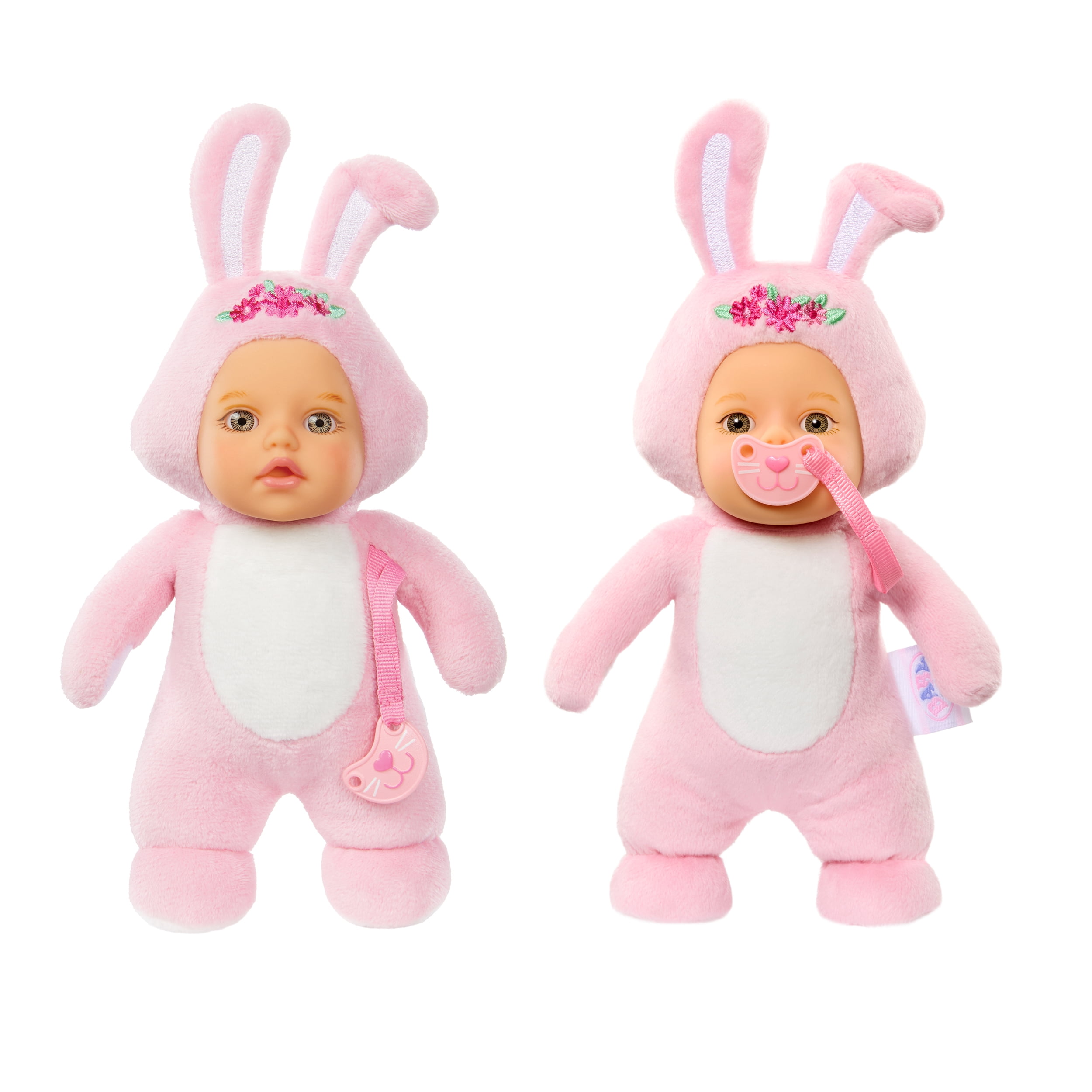 Baby Born Cozy Cuties Soft Baby Doll - Bunny with Gray Eyes, Plush for Newborns Ages 0 & up