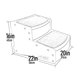 thumbnail image 3 of Pet Gear Easy Step II escaleras extra anchas para mascotas, 2 pasos/para gatos y perros de hasta 200 libras, Chocolate, Extra ancho, 3 of 4