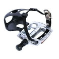 thumbnail image 4 of 1/2 '' 9/16 "Aluminum Alloy Bike Pedals with Toe Clips / Cages And Straps, Short 12.7mm spindle, 4 of 6