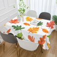 thumbnail image 2 of Yayeee Tablecloths 60" x 108" Rectangle Wrinkle Resistant Party Table Cover, Green Leaves, 2 of 8