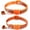 Orange, variant on Breakaway Cat Collar with Bells, [2 Pack] Break Away Kitten Collar with Bells, Reflective Cat Collar for Girl Cats Kitty