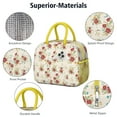 thumbnail image 4 of Lunch Bag Lunch Box for Women Reusable Insulated Lunch Cooler Bags,Large Capacity for Work Travel Picnic,Water-Resistant Pioneer Colorful Floral Lunch Tote Bag Gifts for Woman Mom Yellow, 4 of 6