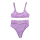 thumbnail image 4 of Conjunto de 2 piezas para mujer Color sólido Cintura alta Bikini Explosión Split Traje de baño OAVQHLG3B Store  lin121212, 4 of 4