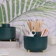 thumbnail image 2 of lsvgoe 360 Degree Rotating Desk Organizer, Dual-Purpose Pencil Pen Holder for Desk, Rotating Desk Pen Organizer with 5 Slots, Art Supplies, Pencil Cup for Office, Home (Purple), 2 of 14