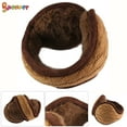 thumbnail image 4 of Spencer Foldable Winter Ear Muffs for Men Women, Adjustable Wrap Knit Plush Ear Warmers Outdoor Earcover "Coffee", 4 of 8