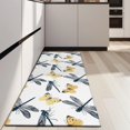 thumbnail image 4 of White Butterfly Dragonfly Pattern Kitchen Rug Mat,Kitchen Runner Rugs Non Skid Washable,Decorative Kitchen Floor Mats for Kitchen,Sink,Laundry,17"X47", 4 of 5