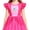 Pink, variant on Guvpev G'irl's Princess Dress Tulle Skirt & Ruffle Sleeve Halloween Cosplay Costume Party Fancy Dress up 3-12 Years