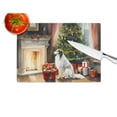 thumbnail image 4 of Carolines Treasures DAC2617LCB 12 x 15 x 0.2 in. Borzoi Cozy Christmas Glass Cutting Board - Large, 4 of 5