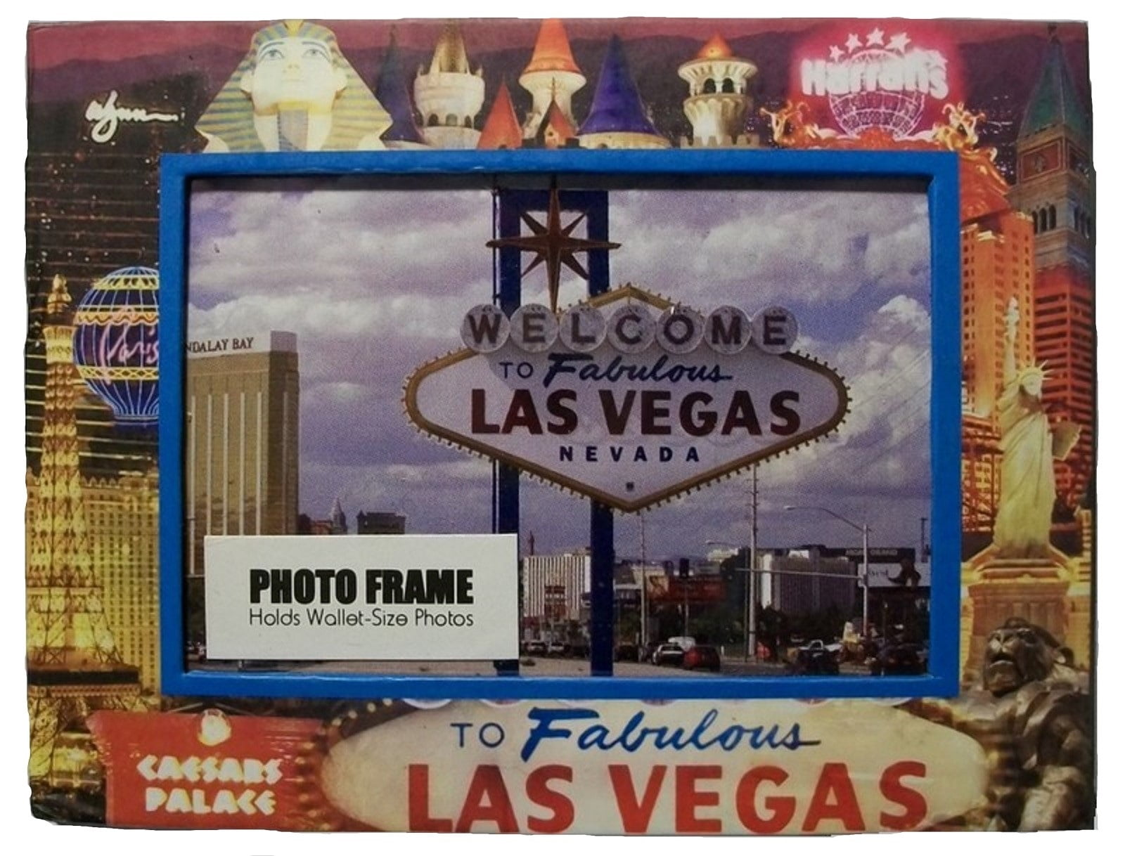 to Las Vegas Picture Frame For Wallet Size Photos