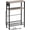 Gray, variant on HOOBRO Slim Side Table with Charging Station & Storage Shelf, Rustic Brown