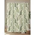 thumbnail image 4 of Fsddascl Summer Botanical Shower Curtain Set - 54" x 78" Washable Bathtub Curtain with 12 Hooks, Green Palm Leaves Vintage Waterproof Fabric Stall Shower Curtains for Bathroom/Bathtub Décor, 4 of 6