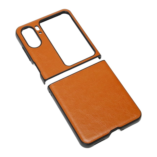 Phone Case, Folding Screen Phone Case Anti Falling Trendy Precise Cut For Protection Brown,Gold