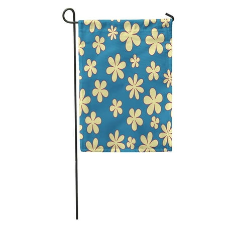 Botanic Garden Tower - LADDKE Girly Cartoon Hilarious Daisies Pattern Abstract Beautiful Beauty Botanic Bright Garden Flag Decorative Flag House Banner 12x18 inch