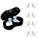 thumbnail image 1 of Tapones para los oídos de natación, tapones para los oídos impermeables de silicona, reutilizables, suaves, adecuados para nadar, surfear, bucear y otros deportes acuáticos, adultos y niños MFZFUKR CPB-DE-WX303-2, 1 of 5