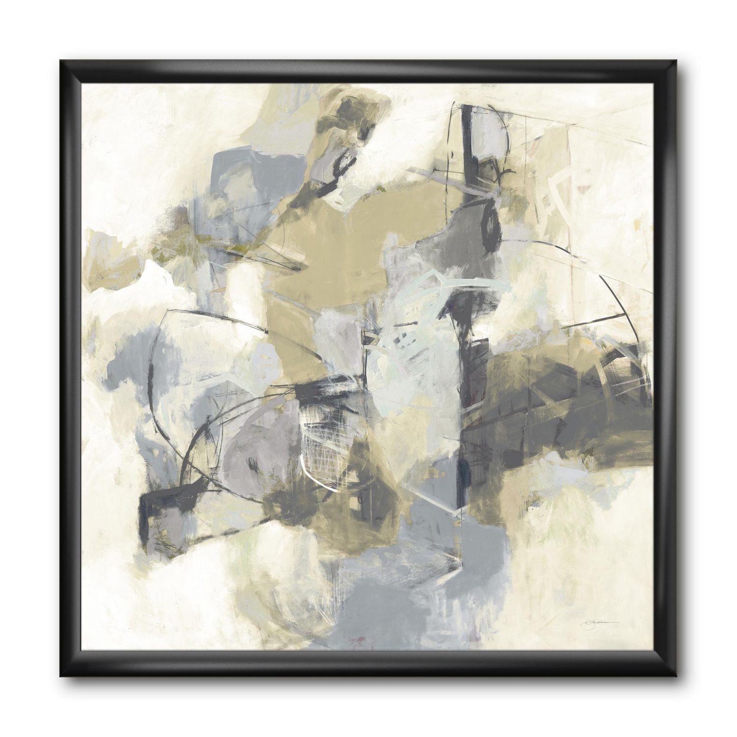 Designart Glam Cream Dream III Framed Wall Art