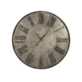 thumbnail image 1 of Zentique EZT170606 Horloge en Métal Rond avec Chiffres Romains Plaqués, 1 of 1