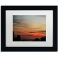 thumbnail image 1 of Trademark Fine Art "New Moon Sunset" Canvas Art by Kurt Shaffer, White Matte, Black Frame, 1 of 4