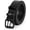 Matte Black, variant on Men Double Prong PU Leather Belt Casual Work Heavy Duty Belt Double Grommet Holes Belt for Jeans