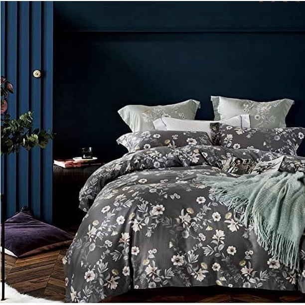 Bloomfield Floral Funda Nórdica 3pc Set Algodón Botánico Naturaleza Enredaderas Ramas