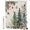 Green, variant on Green Pine Trees Shower Curtain, Cottagecore Christmas Tree Snowflake Ribbon Waterproof Washable Fabric Bathroom Shower Curtain with 12 Hooks, 36" x 78"