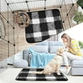 thumbnail image 7 of RMDQTR 2Pack Set of Medium and Large Pet Potty Pads Reusable Ultra-Absorbent Pet Training Pads Leak-Proof Pet Pads Black White Plaid, 7 of 7