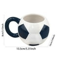 thumbnail image 3 of LLDYYDS Large Capacity Ceramic Soccer Mug Stylish Sports-Themed Coffee Cup for Home and Outdoor Parties Drinkware for Fans, 3 of 7