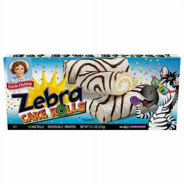 Little Debbie Zebra Cake Rolls-6 ct / 2.18 oz