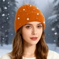 thumbnail image 2 of ChaoLingNeng Wool Beanie for Women, Lined Large Winter Hat, Big Knitted Beanie Ski Skull Cap Soft Thermal Cold Weather Outdoor Sports, 2 of 4