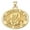 Yellow Gold, variant on PicturesOnGold.com Saint Francis De Sales Round Religious Medal Female Adult - 1 inch x 1 inch - Sterling Silver