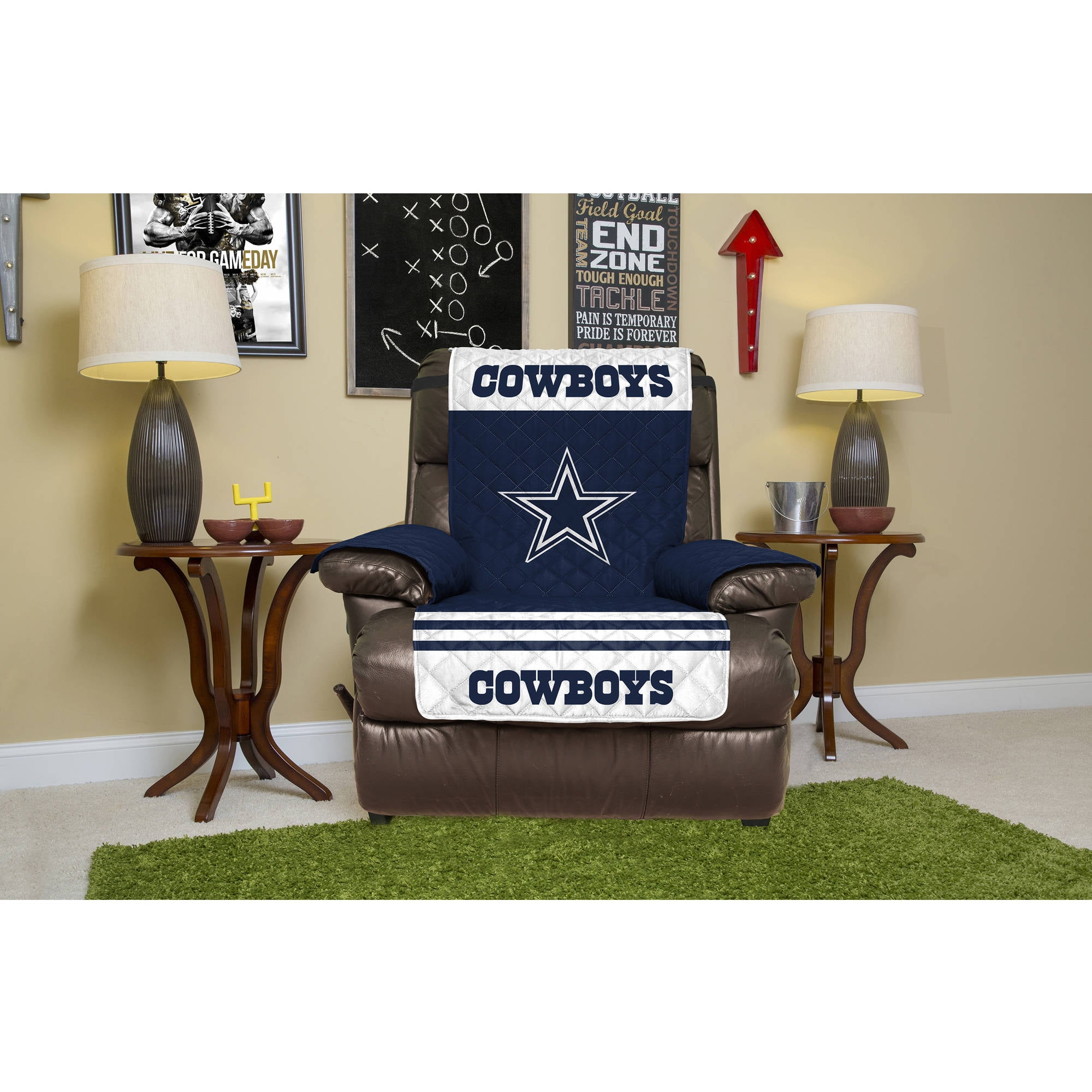 Dallas Cowboys Sofa Cover Slipcover Loveseat Chair Couch Furniture Protector 