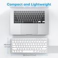 thumbnail image 3 of Teclado con cable OMOTON para Mac con interfaz dual blanco, 3 of 9