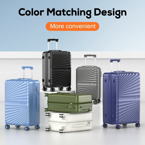 Joyway 4-Piece Hardside Luggage Set with Spinner Wheels and TSA